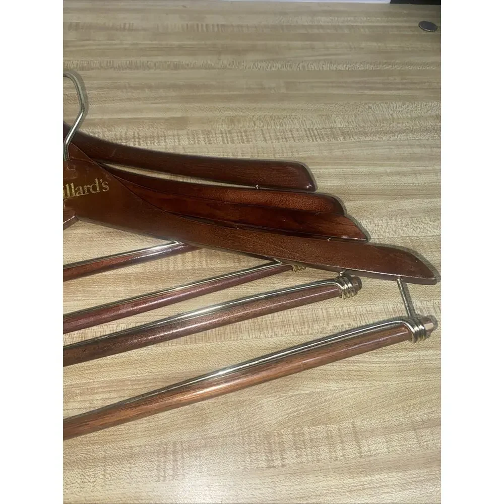 Vintage Dillard's Hanger Wood Wooden Men's Suit or Pants Lot of 4